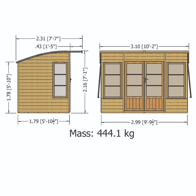 Orchid 10x6 Summerhouse