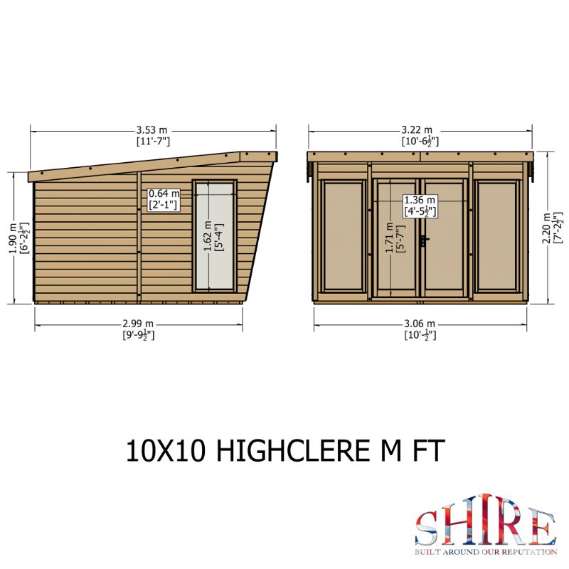 Highclere 10x10 Summerhouse