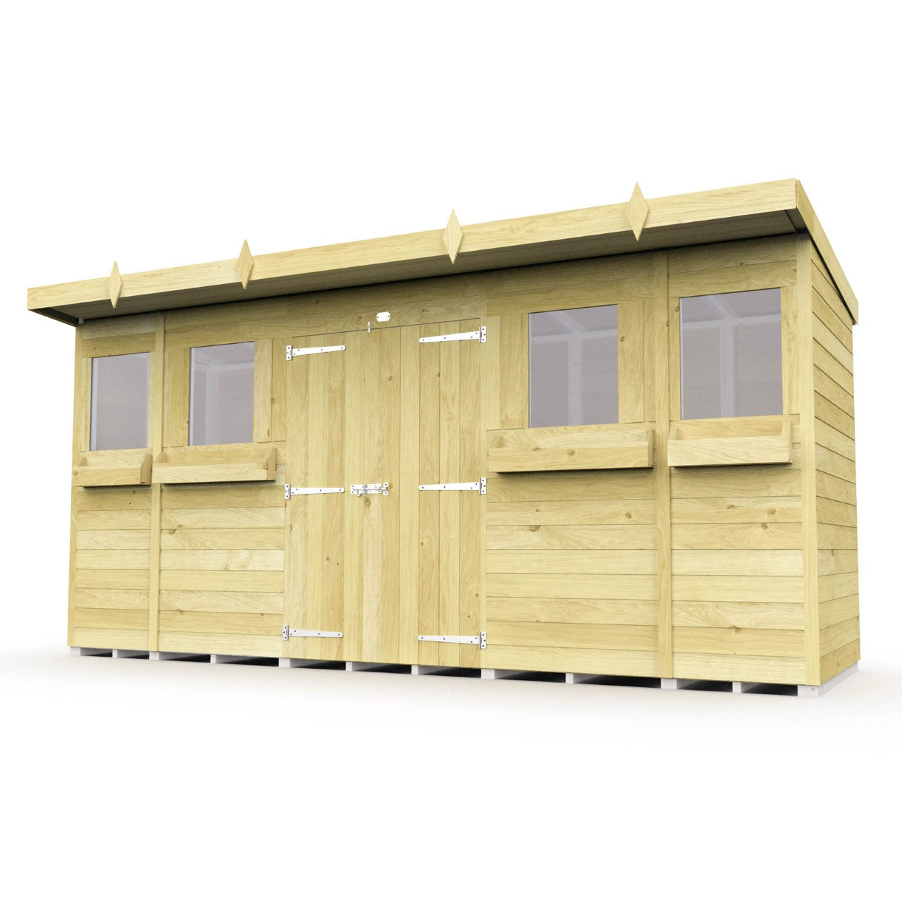 Sheds DIY Pent Summer Shed 4 ft Width