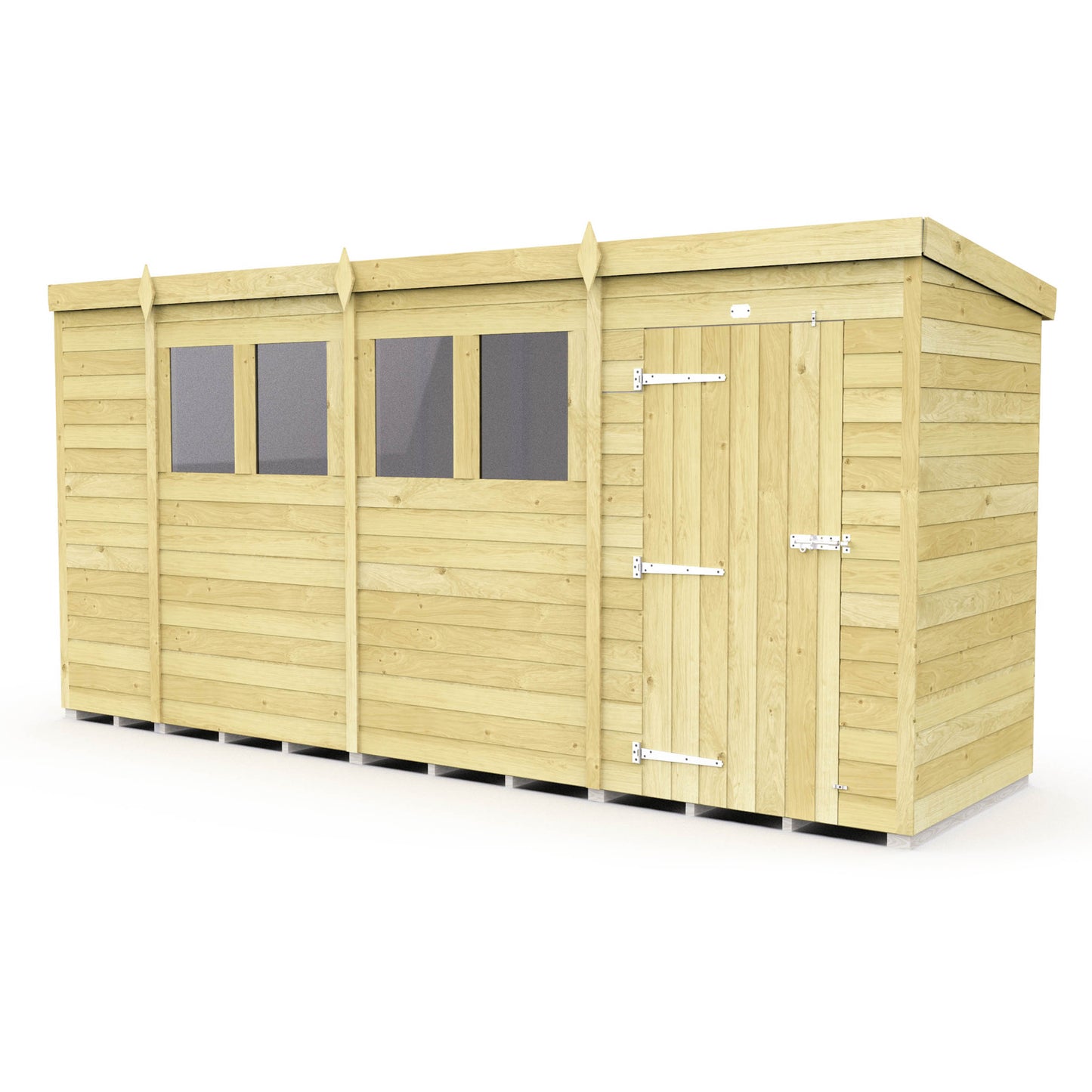 Sheds DIY Pent Garden Shed 4 ft Width