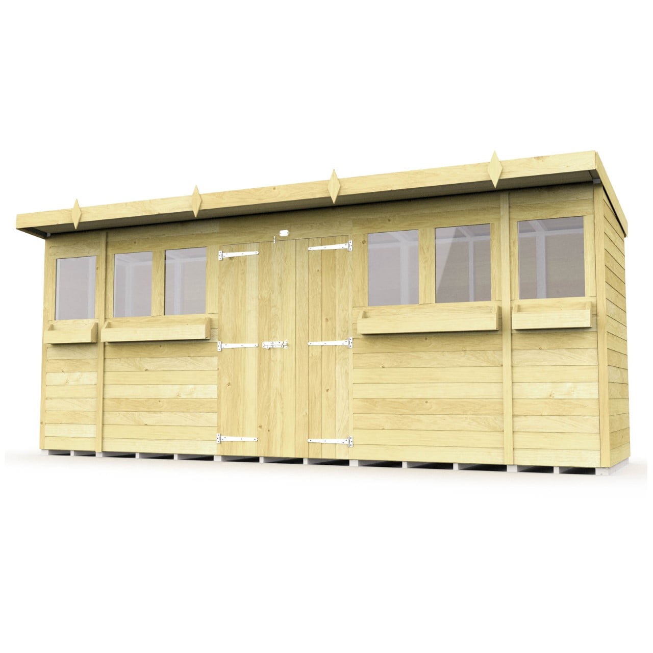 Sheds DIY Pent Summer Shed 4 ft Width