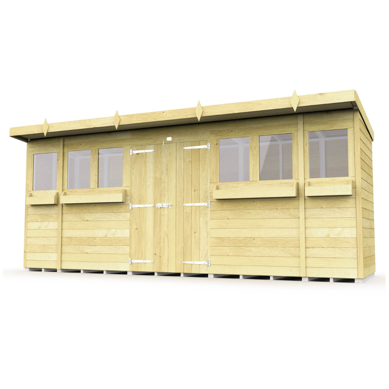 Sheds DIY Pent Summer Shed 4 ft Width