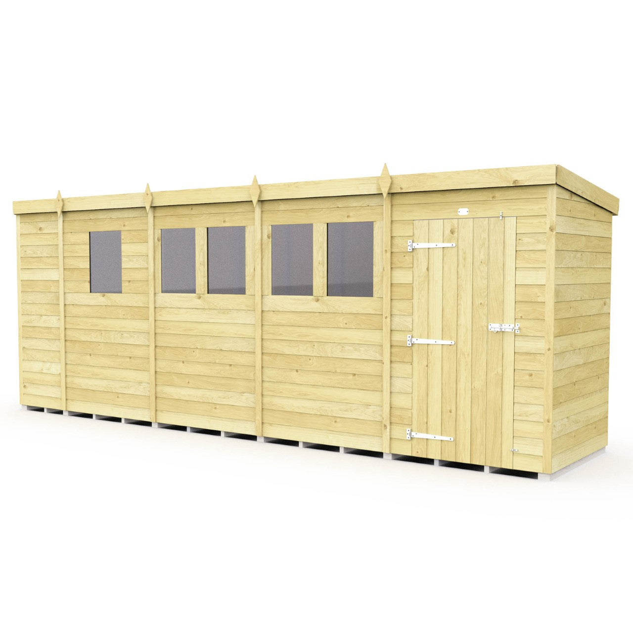 Sheds DIY Pent Garden Shed 4 ft Width