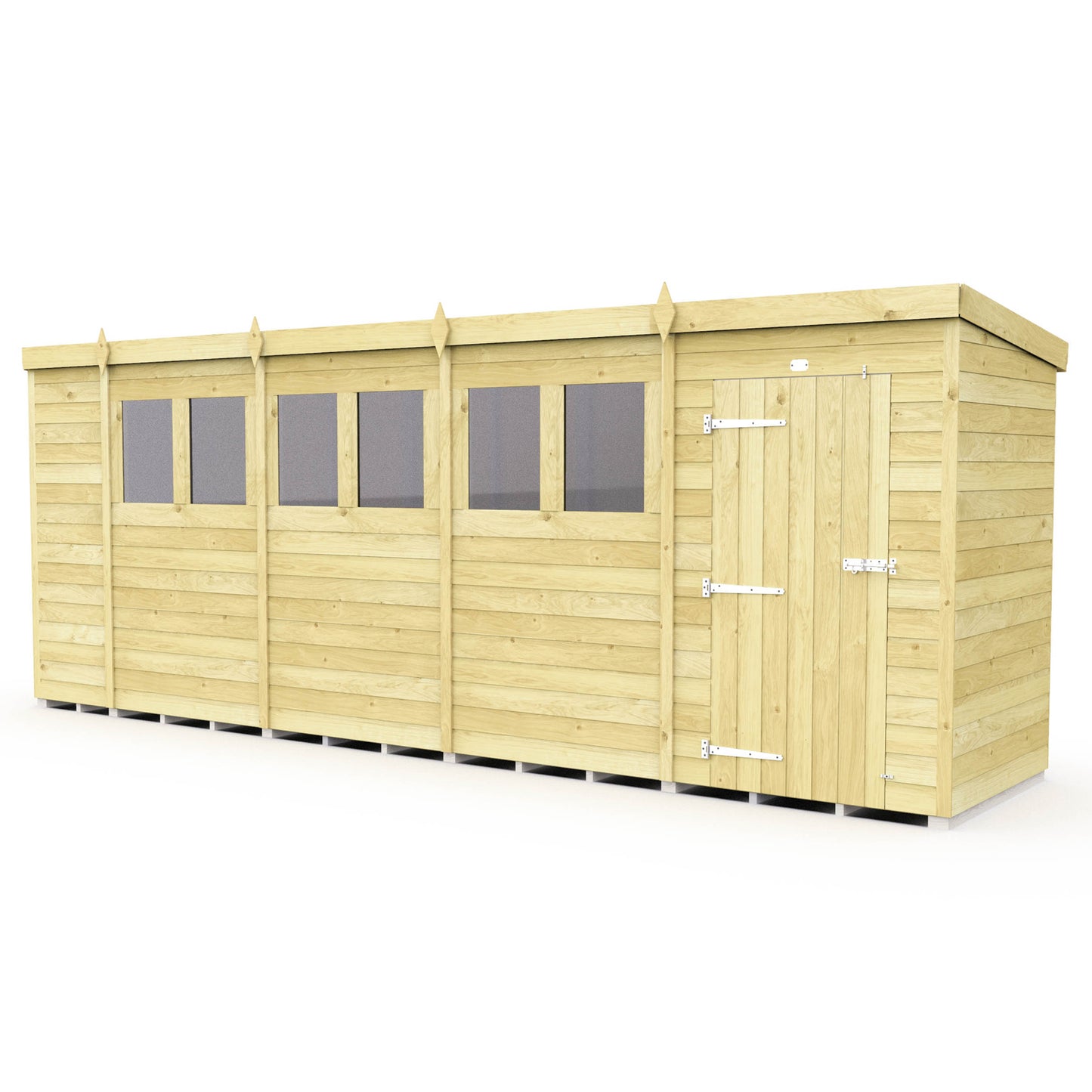 Sheds DIY Pent Garden Shed 4 ft Width