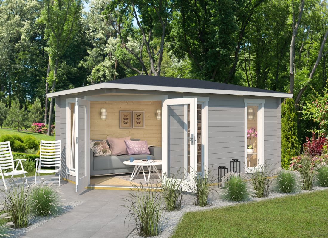 Lasita Edinburgh 2 Garden Log Cabin 17ft X 9ft 40mm