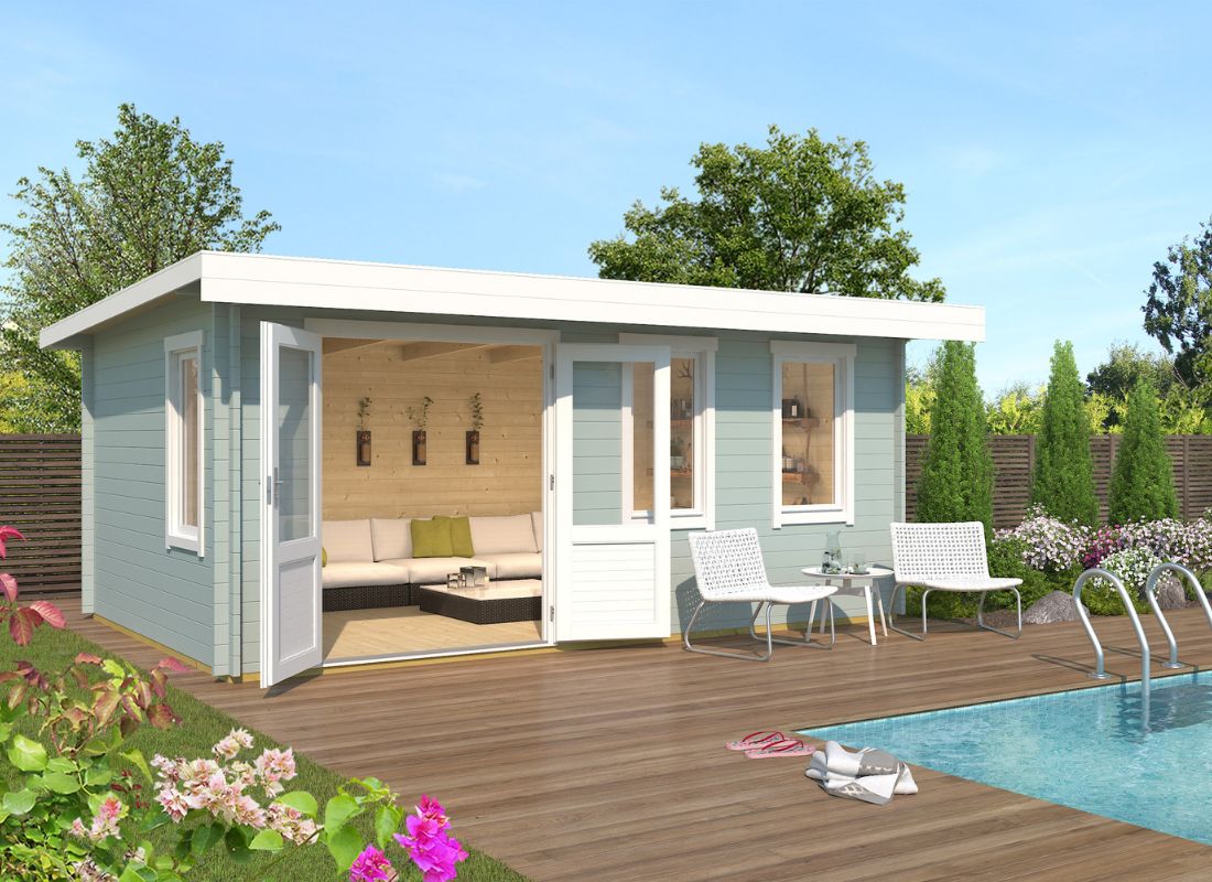 Lasita Baruda 53 Garden Log Cabin 16.7ft X 10.8ft 40mm thickness