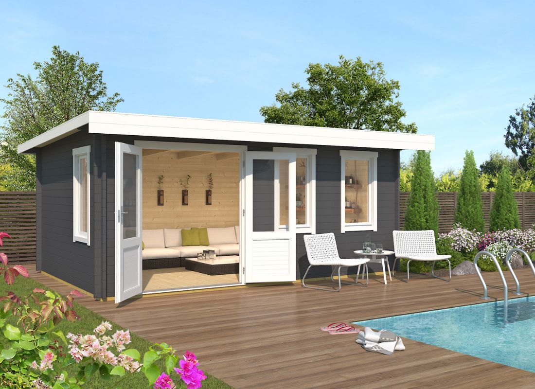 Lasita Baruda 53 Garden Log Cabin 16.7ft X 10.8ft 40mm thickness