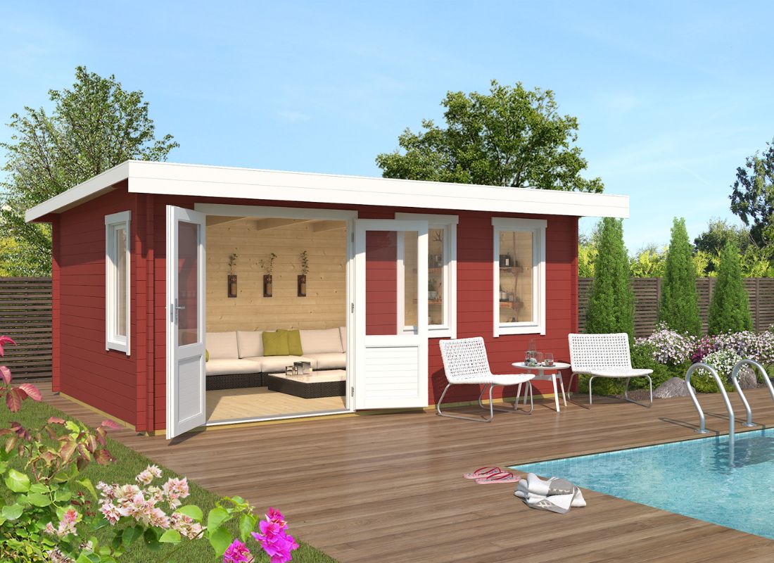 Lasita Baruda 53 Garden Log Cabin 16.7ft X 10.8ft 40mm thickness