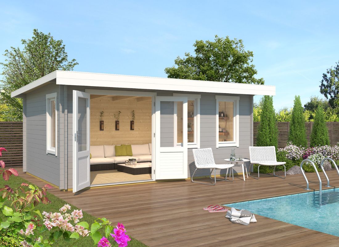 Lasita Baruda 53 Garden Log Cabin 16.7ft X 10.8ft 40mm thickness