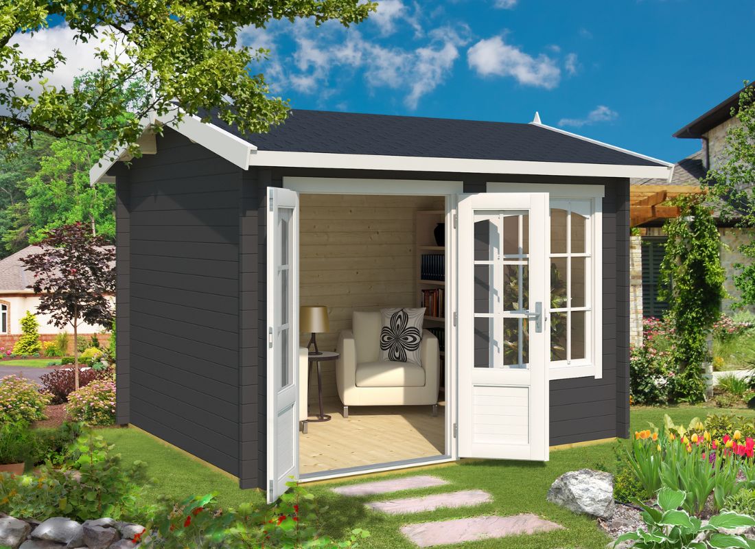 Lasita Alex Garden Log Cabin 9.8ft X 8.2ft 44mm