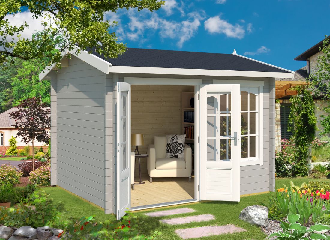Lasita Alex Garden Log Cabin 9.8ft X 8.2ft 44mm