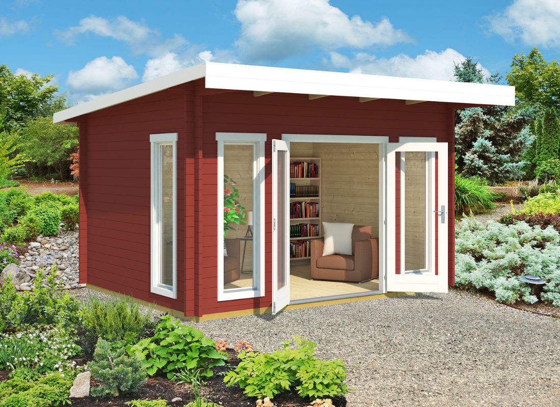 Lasita Barbados 3 Garden Log Cabin 10ft X 13ft 44mm