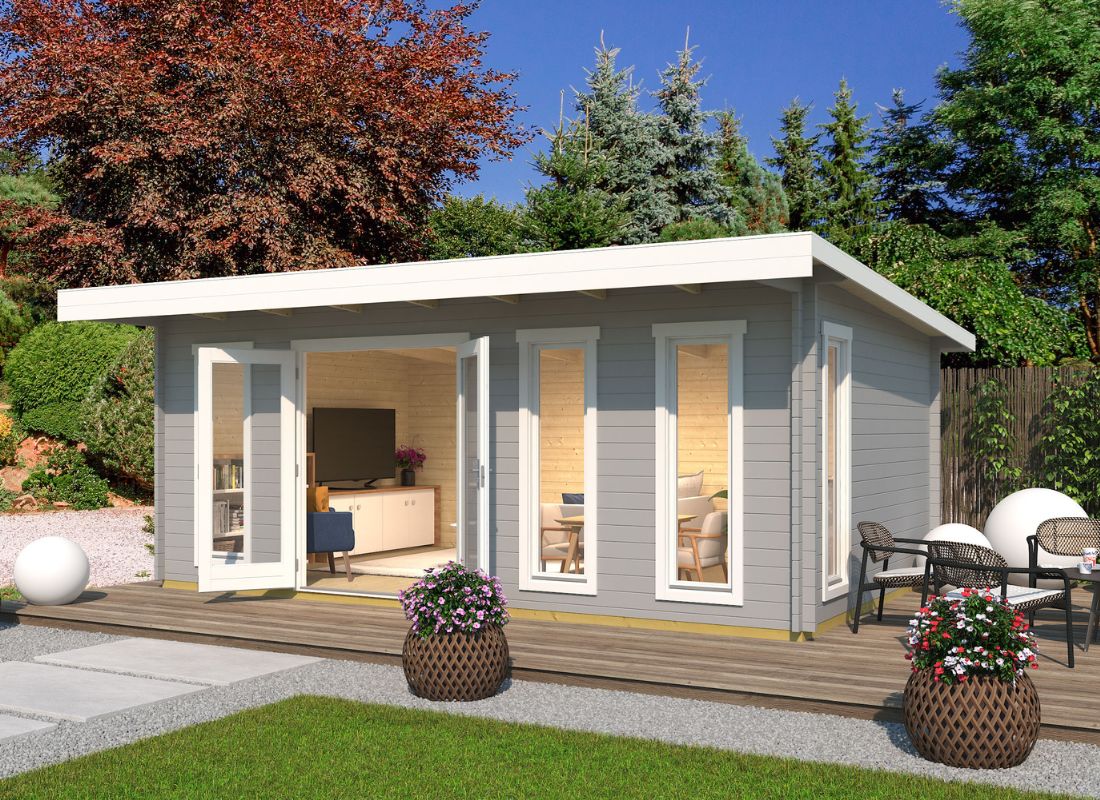Lasita Barbados 6 Garden Log Cabin 11.7ft X 18.7ft 44mm
