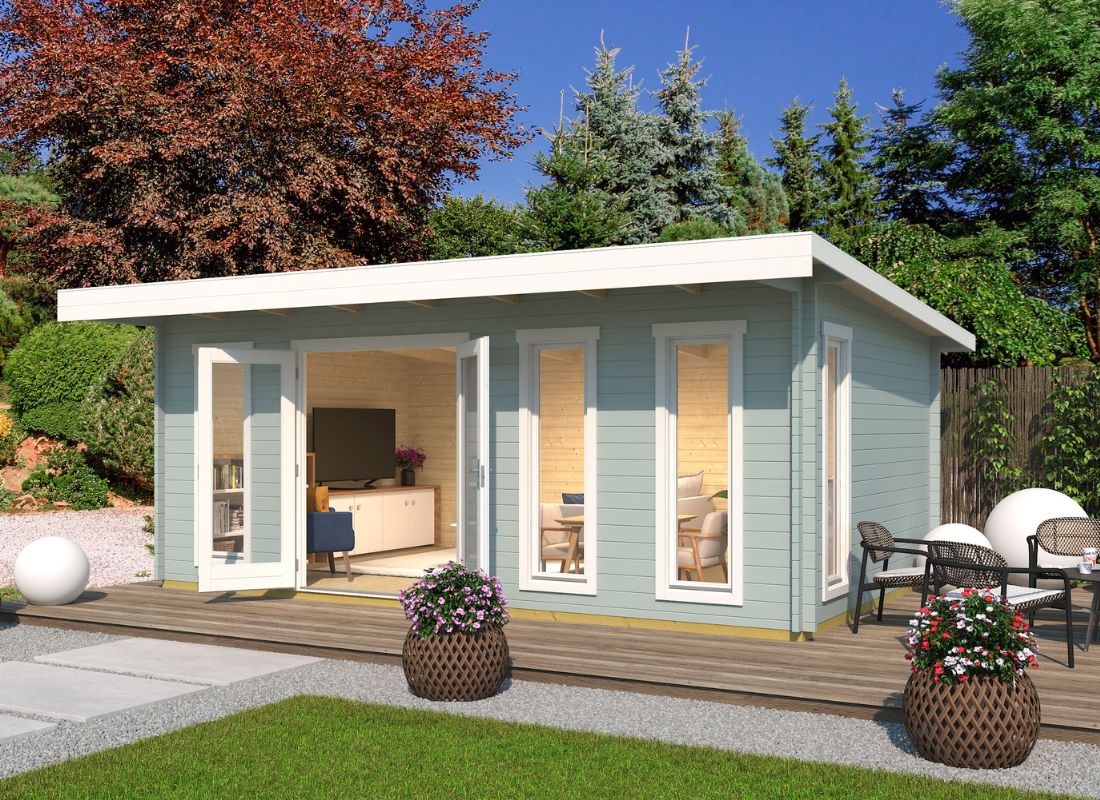 Lasita Barbados 6 Garden Log Cabin 11.7ft X 18.7ft 44mm