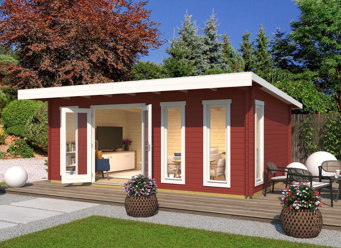 Lasita Barbados 6 Garden Log Cabin 11.7ft X 18.7ft 44mm