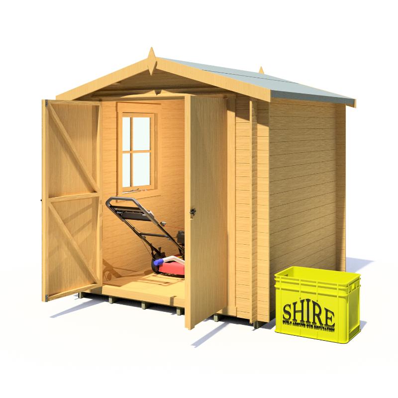 Shire Bradley 7x7 19mm Log cabin