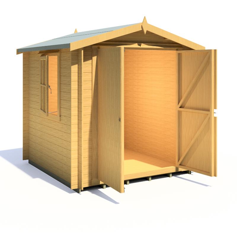 Shire Bradley 7x7 19mm Log cabin