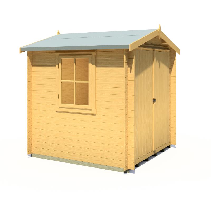 Shire Bradley 7x7 19mm Log cabin