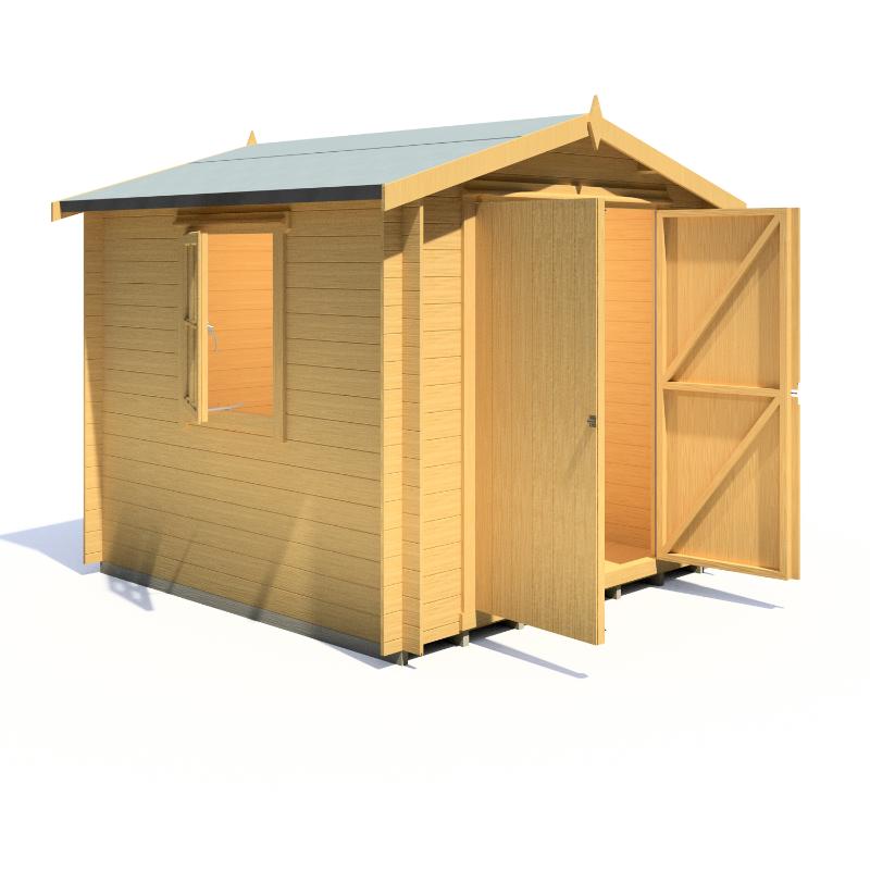 Shire Bradley 8x8 19mm Log cabin