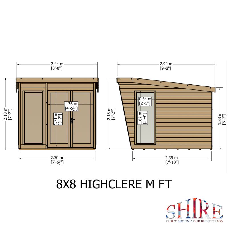 Highclere 8x8 Summerhouse