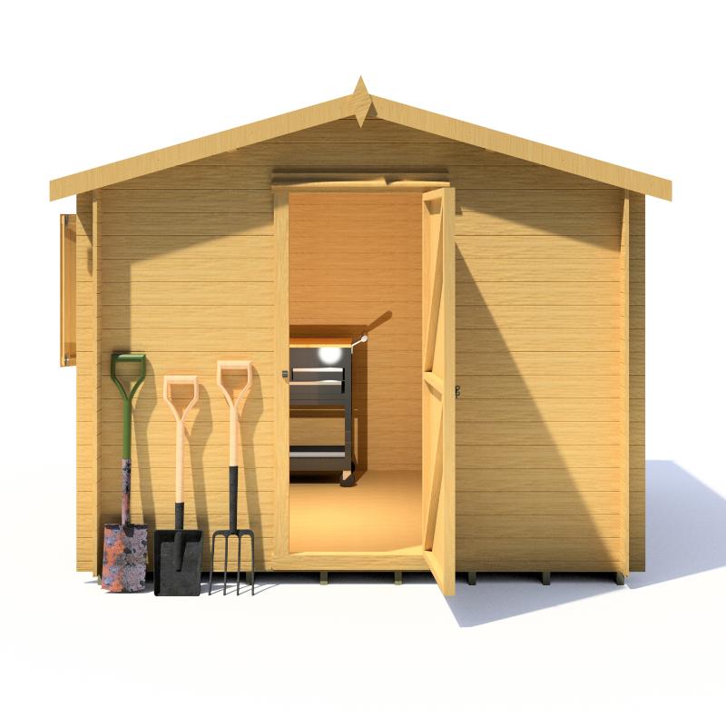Shire Camelot 9x9 19mm Log cabin