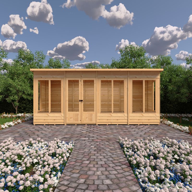 Shire Alora 16x6 Pent Summerhouse