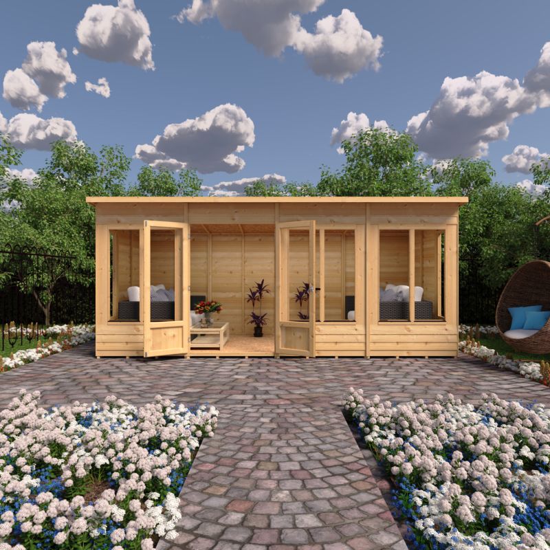 Shire Alora 16x6 Pent Summerhouse