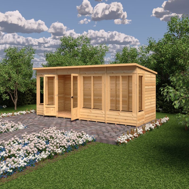 Shire Alora 16x6 Pent Summerhouse