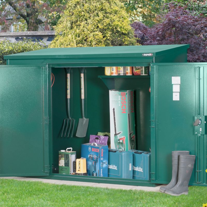 Asgard Annexe 6x3 Metal Garden Shed - Police Preferred Specification