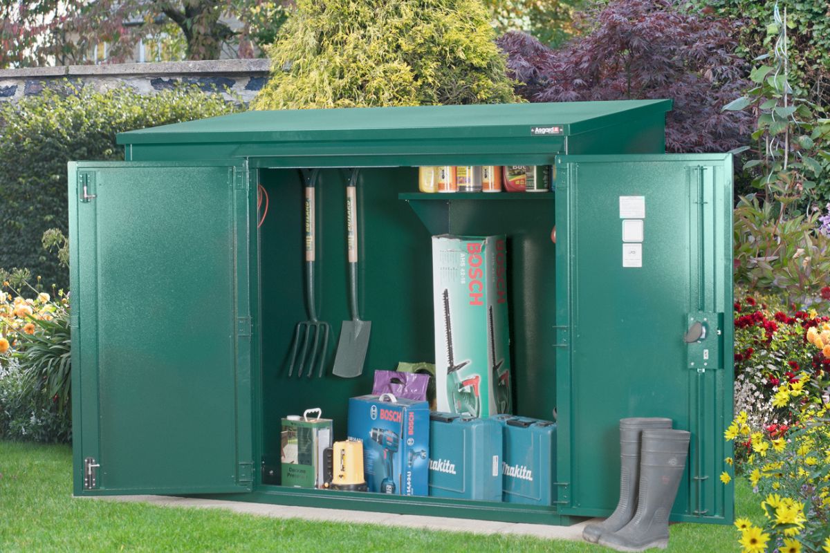 Asgard Annexe 6x3 Metal Garden Shed - Police Preferred Specification