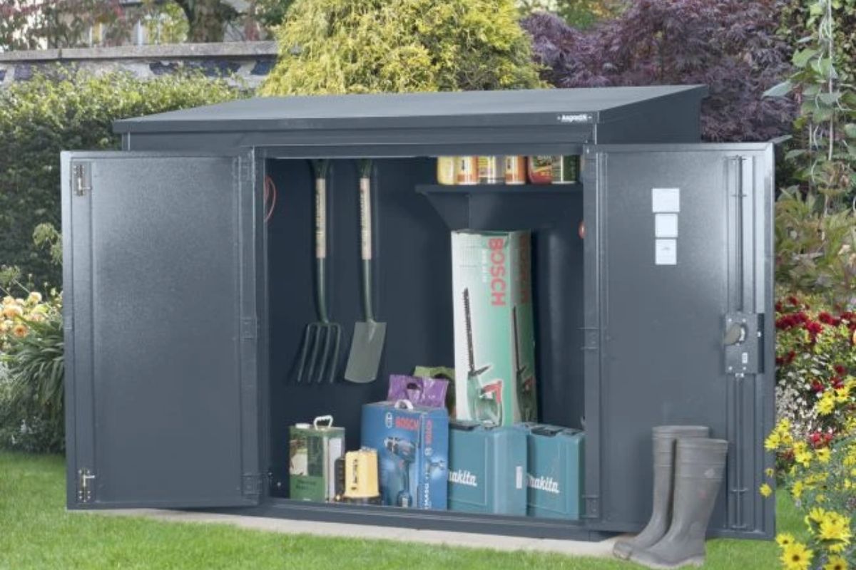 Asgard Annexe 6x3 Metal Garden Shed - Police Preferred Specification