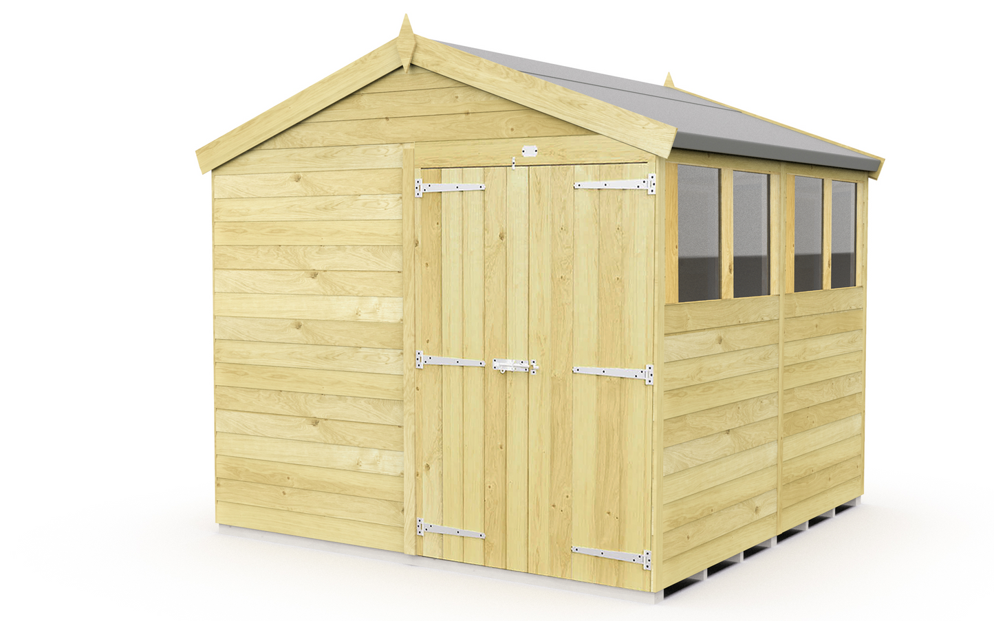 Sheds DIY Apex Garden Shed 8 ft Width