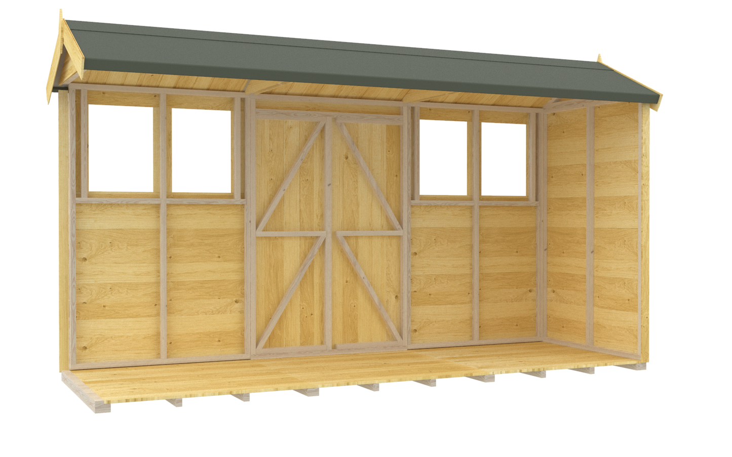 Sheds DIY Apex Summer Shed 4 ft Width