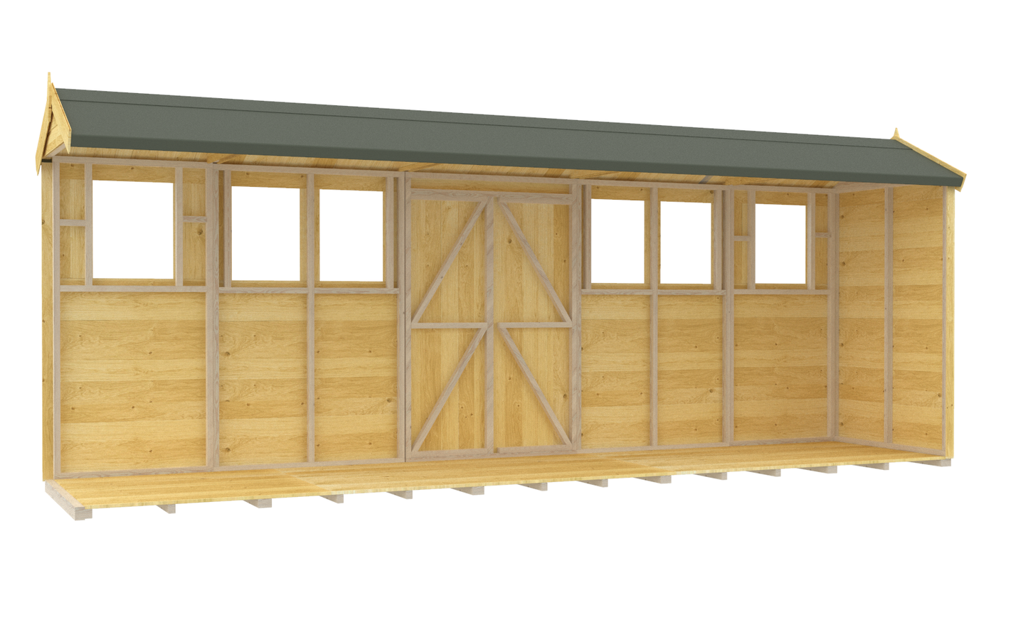 Sheds DIY Apex Summer Shed 4 ft Width