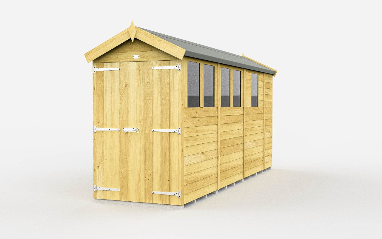 Sheds DIY Apex Garden Shed 4 ft Width