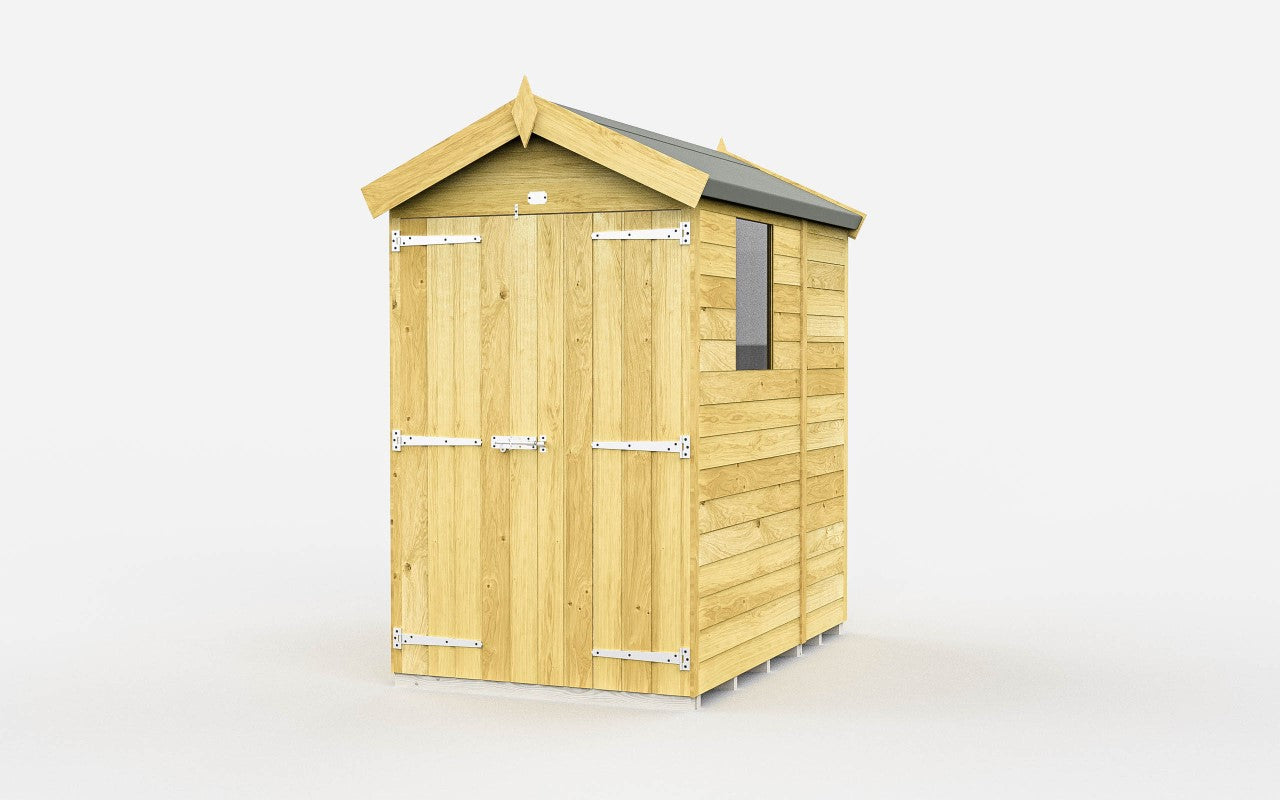 Sheds DIY Apex Garden Shed 4 ft Width