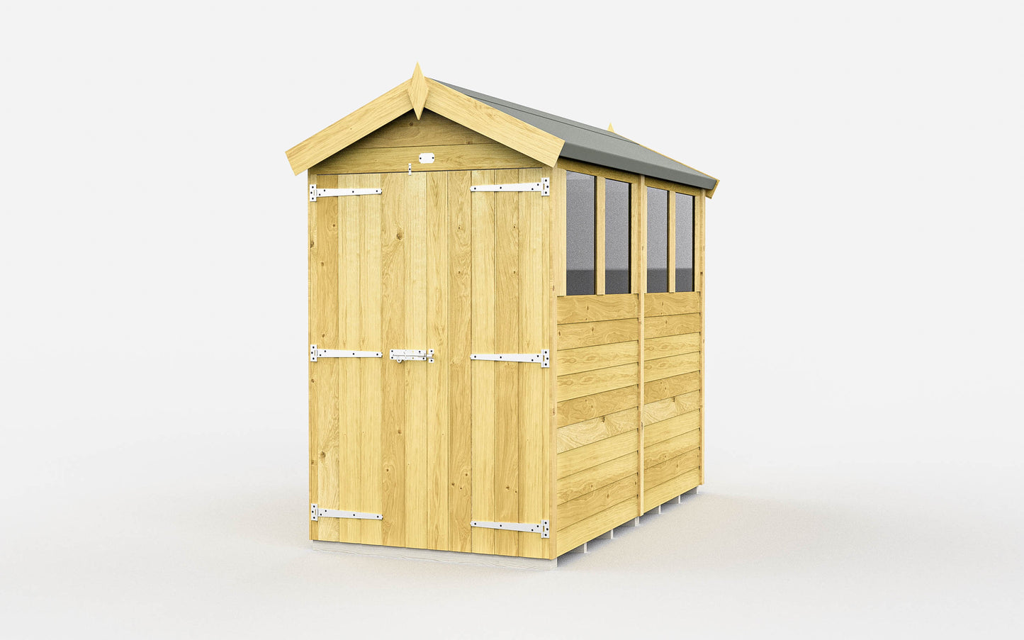 Sheds DIY Apex Garden Shed 4 ft Width