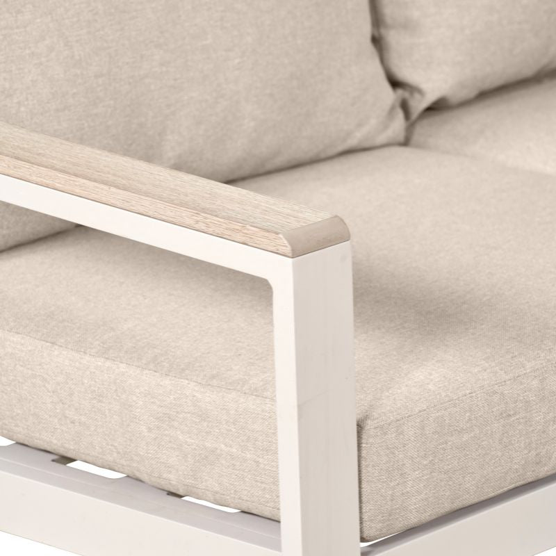 Pacific Lifestyle - Aruba Outdoor Corner Seating Set with Adjustable Table