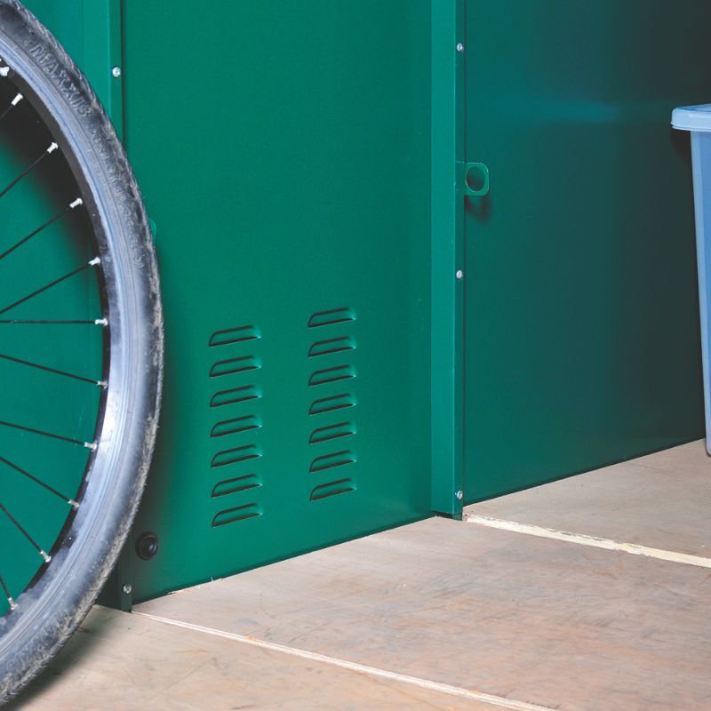 Asgard Centurion 4X Bike Storage 5' x 7' Metal Cycle Shed - Police approved -Installation Available