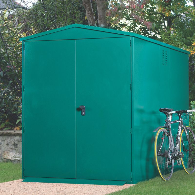 Asgard Centurion 4X Bike Storage 5' x 7' Metal Cycle Shed - Police approved -Installation Available