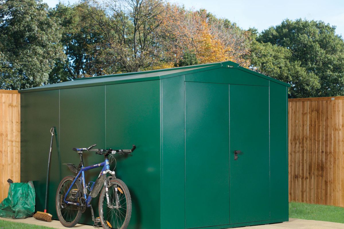 Asgard Gladiator Plus1(P1) 7x11 Metal Garden Shed - Police Preferred Specification