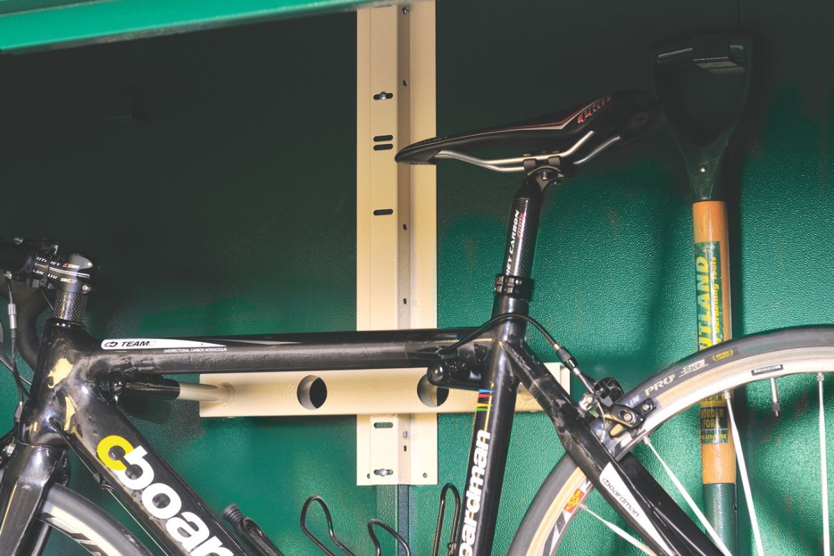 Asgard Trojan Plus 6ft 9"x 3ft 2" Metal Garden and Bike Shed - 5 point locking