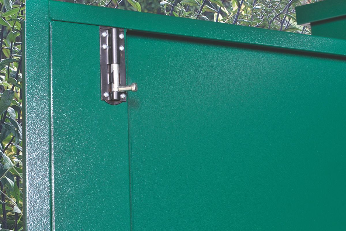 Asgard Trojan Plus 6ft 9"x 3ft 2" Metal Garden and Bike Shed - 5 point locking