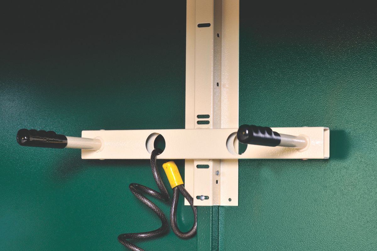 Asgard Trojan Plus 6ft 9"x 3ft 2" Metal Garden and Bike Shed - 5 point locking