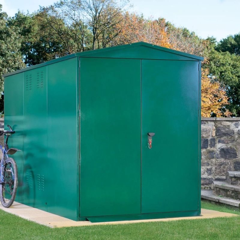 Asgard Centurion Plus 7X Bike Storage 5' x 11' Metal Cycle Shed - Police approved -Installation Available