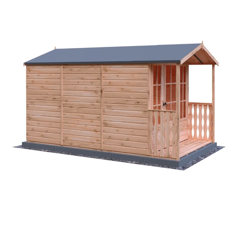 Shire Badminton and Veranda 7X10 Summerhouse