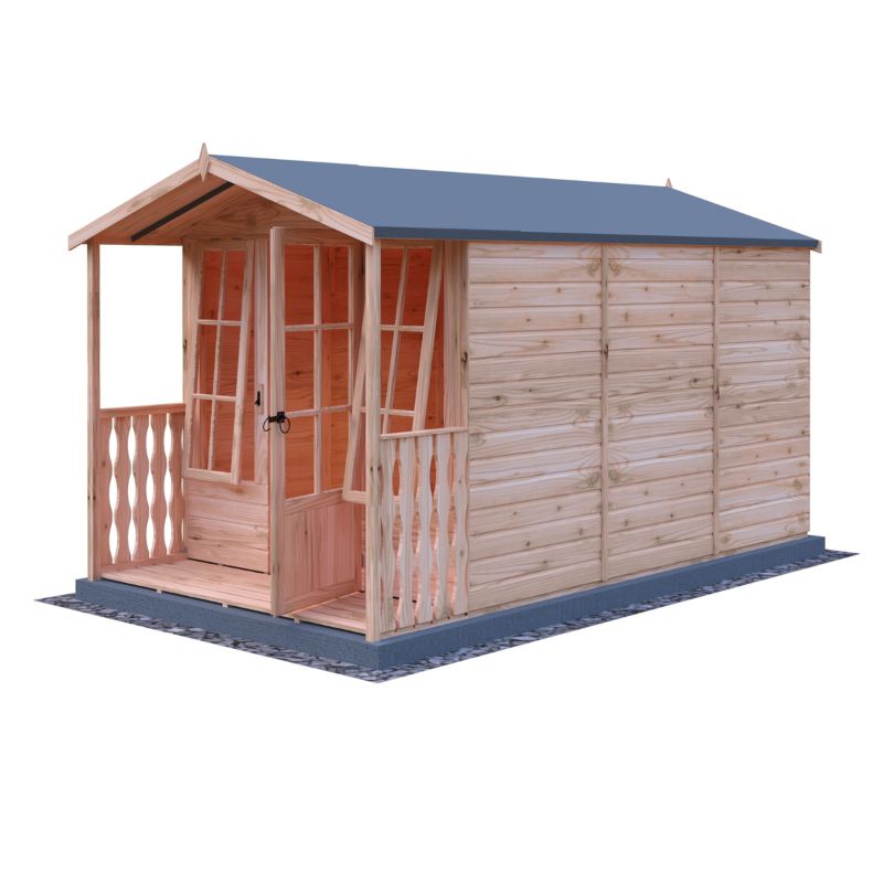 Shire Badminton and Veranda 7X10 Summerhouse