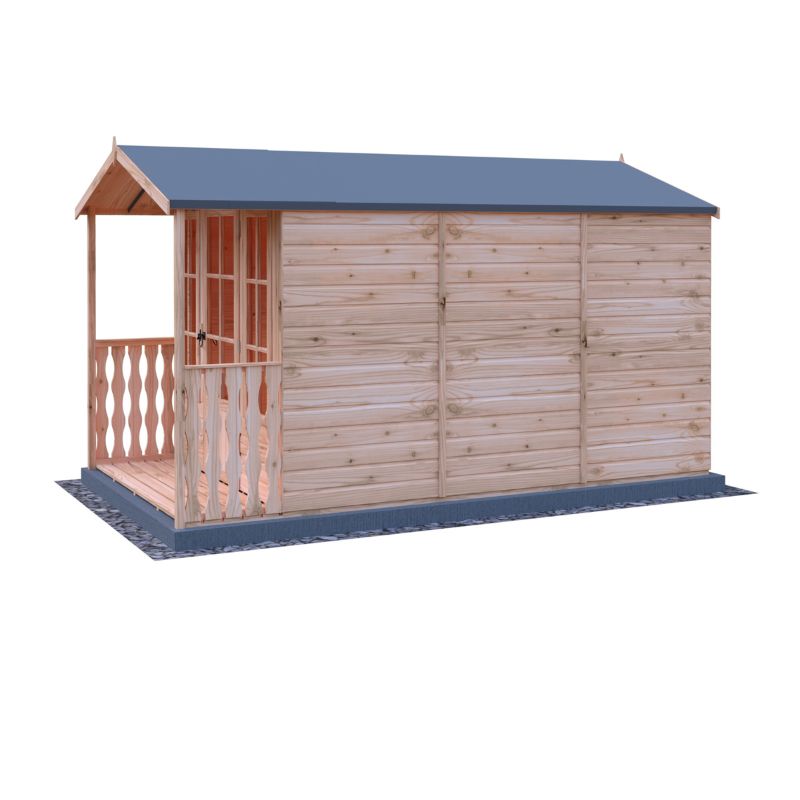 Shire Badminton and Veranda 7X10 Summerhouse