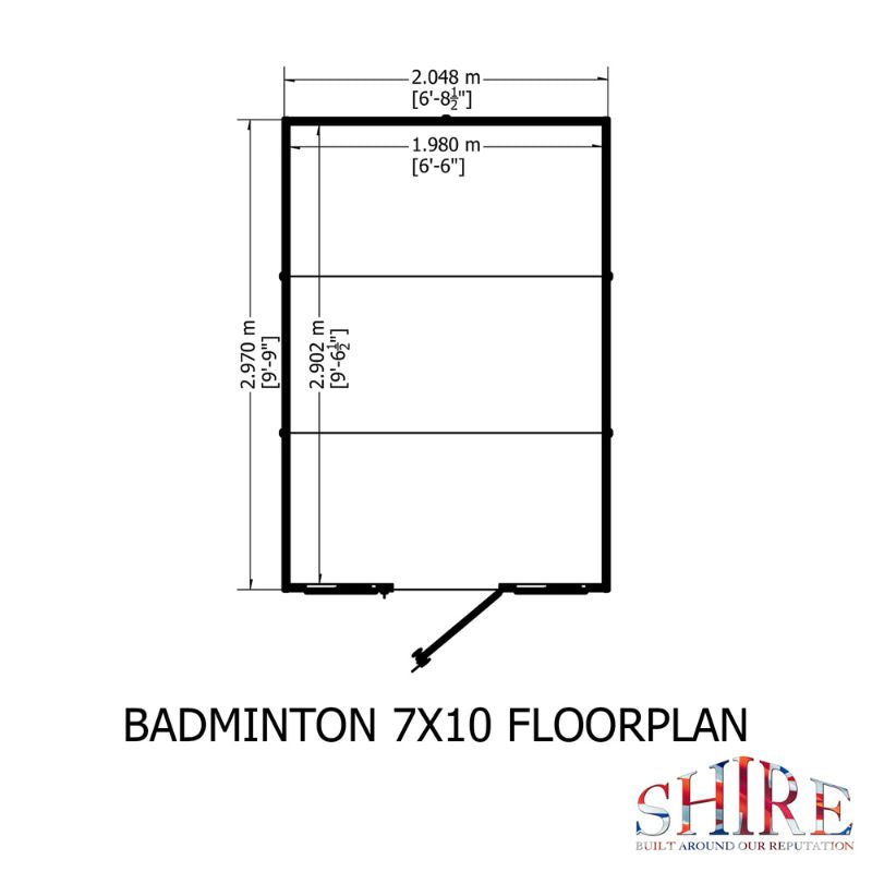 Shire Badminton 7x10 Summerhouse