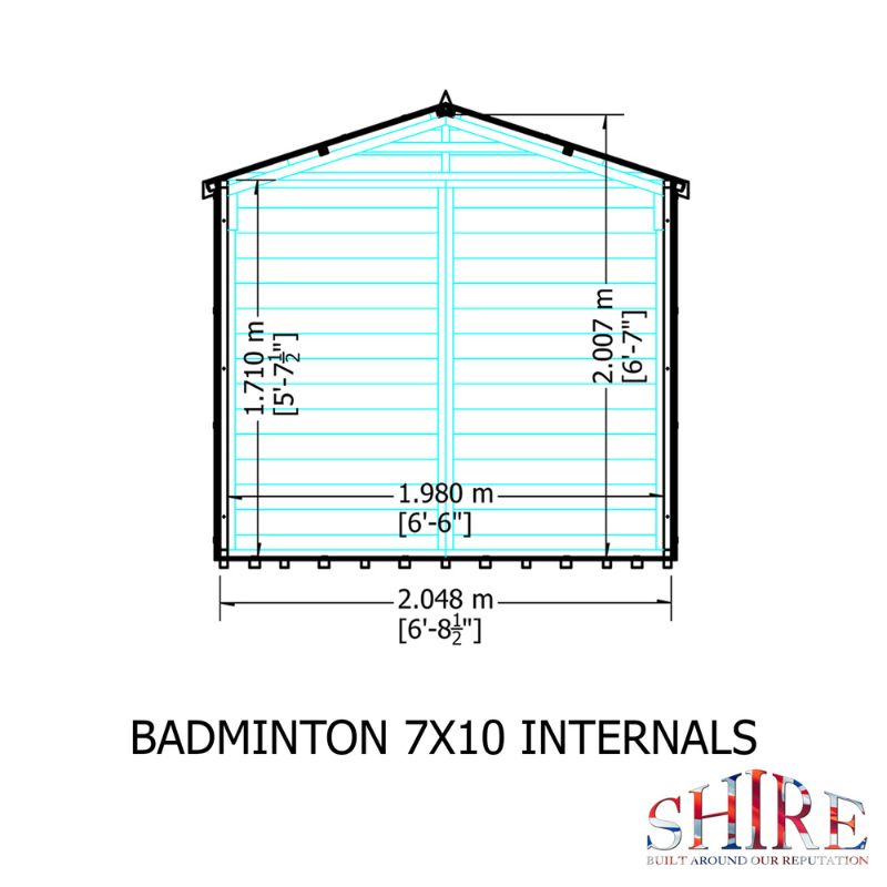 Shire Badminton 7x10 Summerhouse